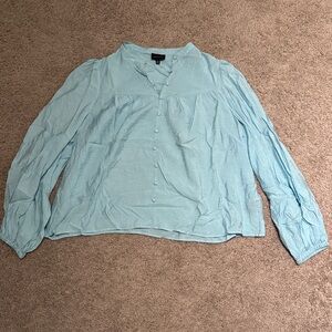 Who What Wear Light Blue Top